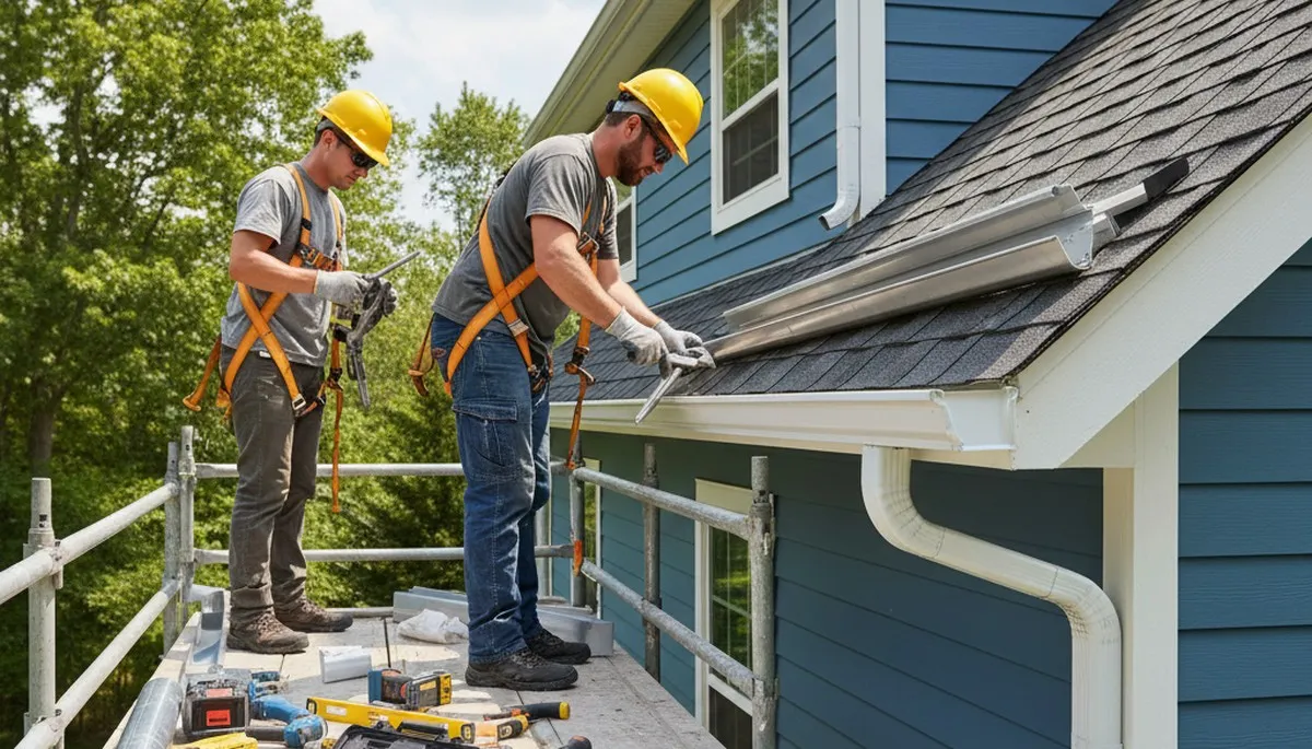 Las Vegas, NV gutter repair by FX Remodeling & Exteriors for leaks, sagging sections, and storm damage